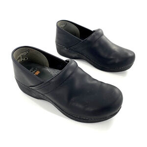 Dansko XP 2.0 Professional Womens Black Leather Clogs Sz 41/10.5-11 Nursing Chef